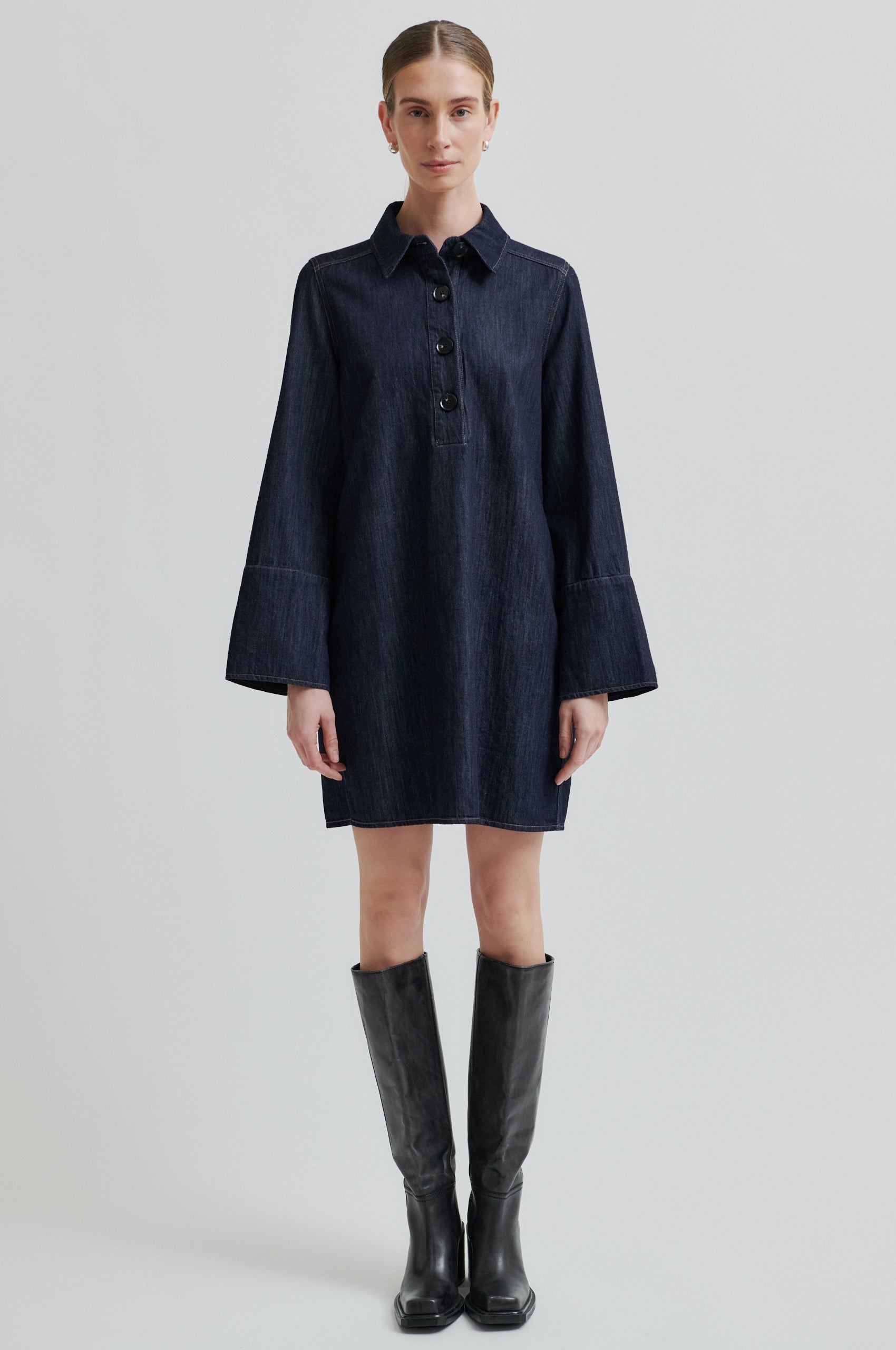 Dera Denim Tunic Dress – secondfemale.com