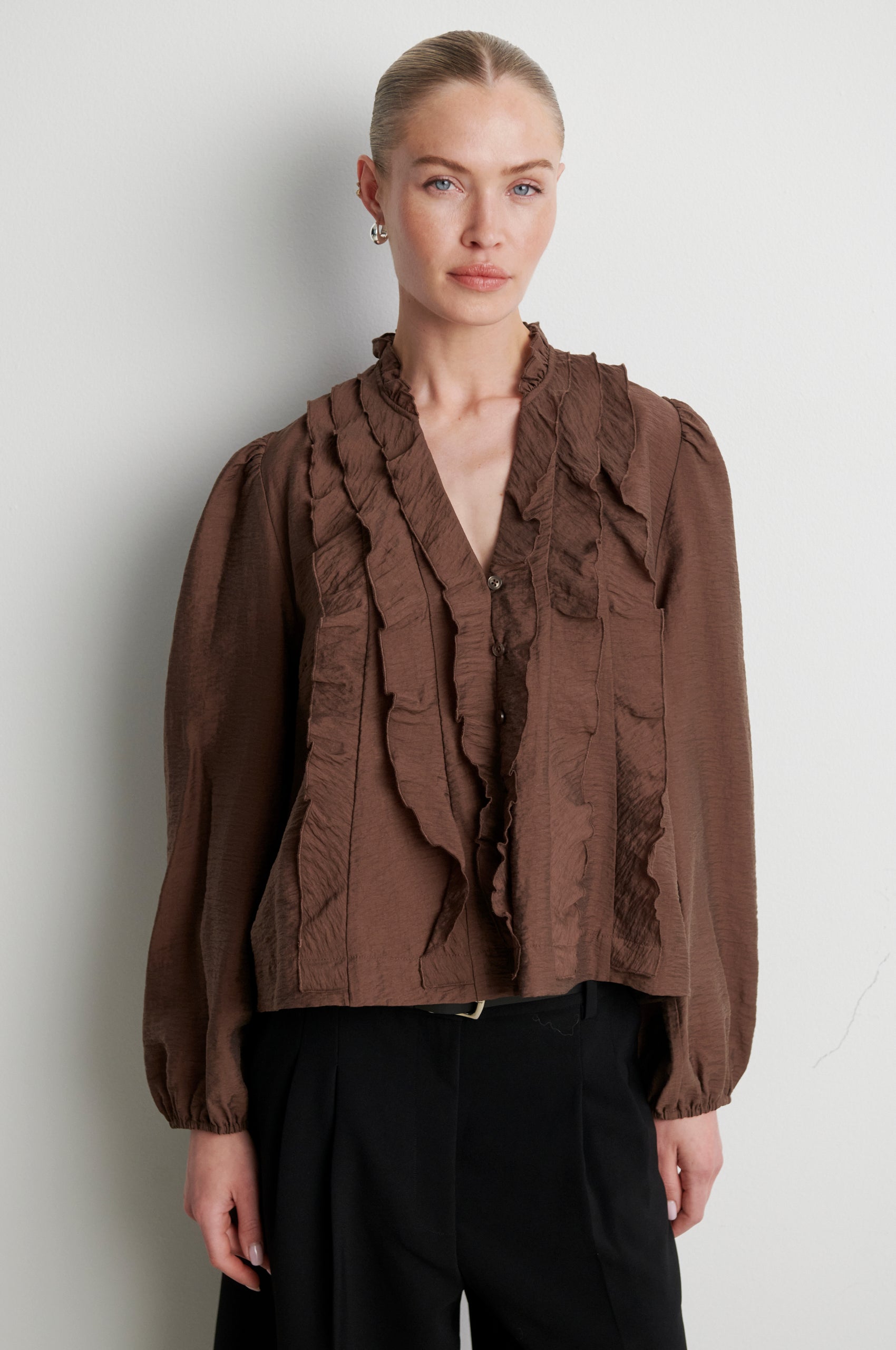 新品 Rene ❁ Spring Collection Frill Blouse Rayna Frill Blouse – secondfemale.com