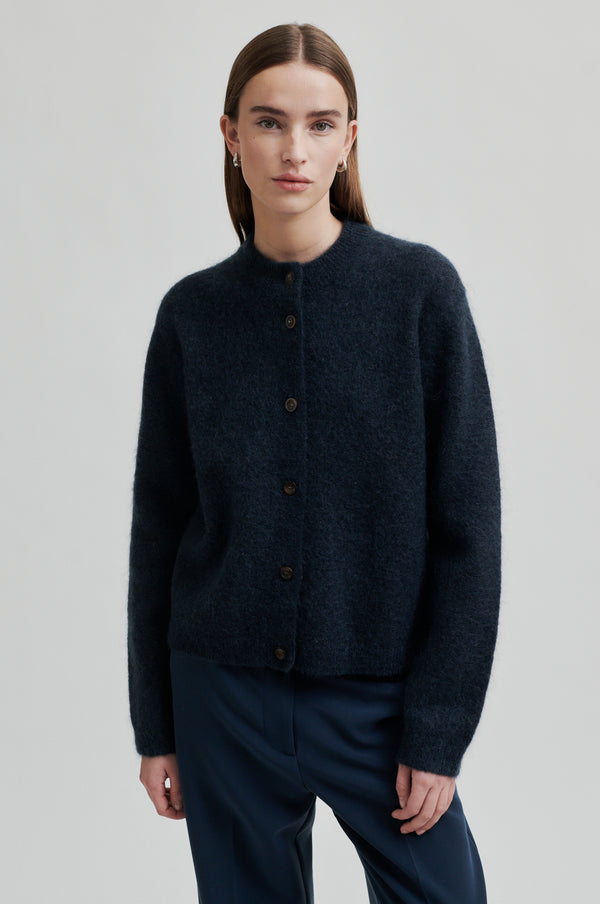 Brook Knit Plain Cardigan