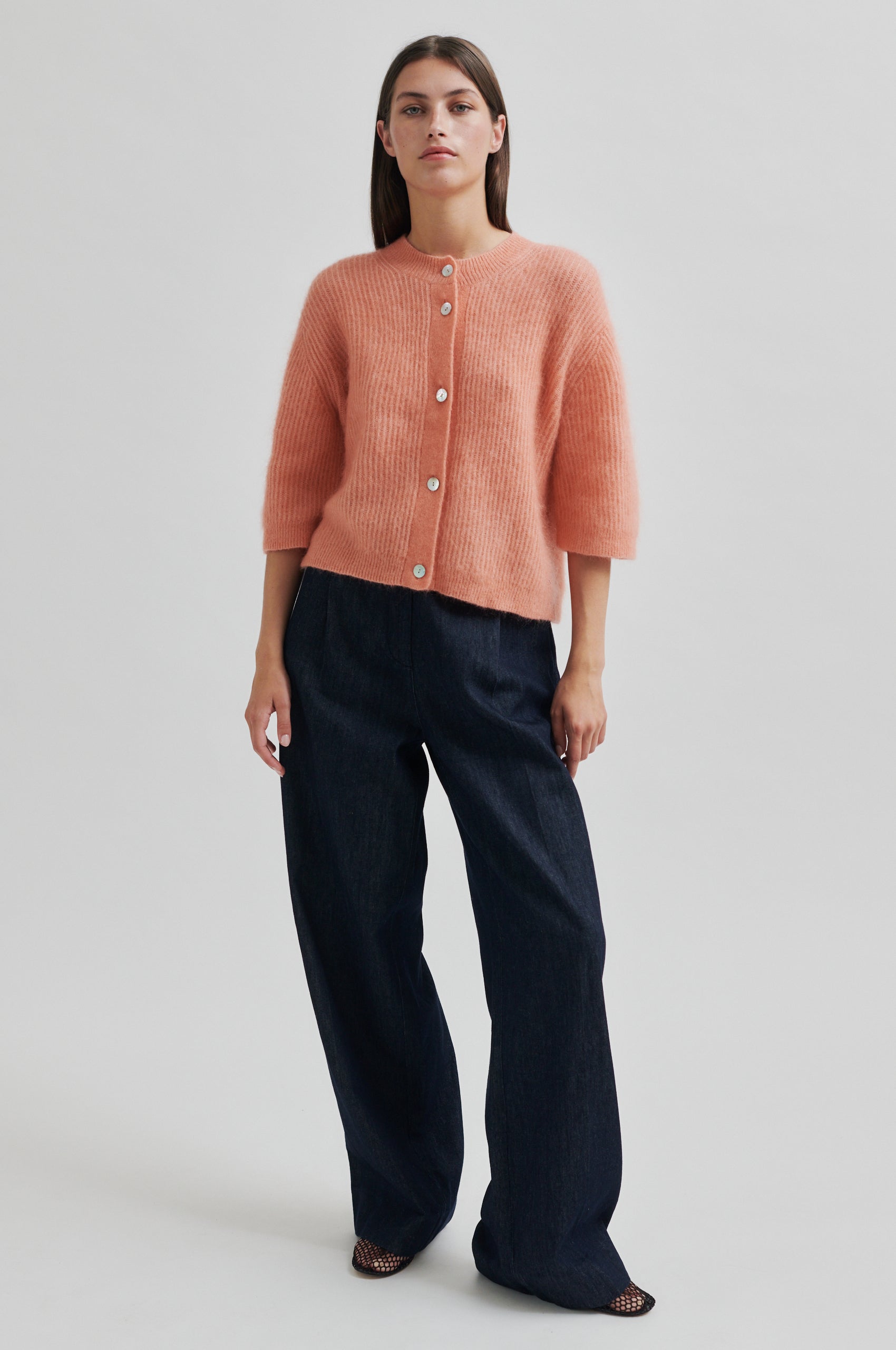 Andrea Knit Rib Cardigan – secondfemale.com