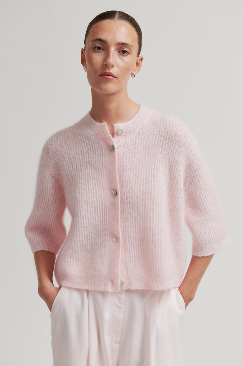 Andrea Knit Rib Cardigan – secondfemale.com