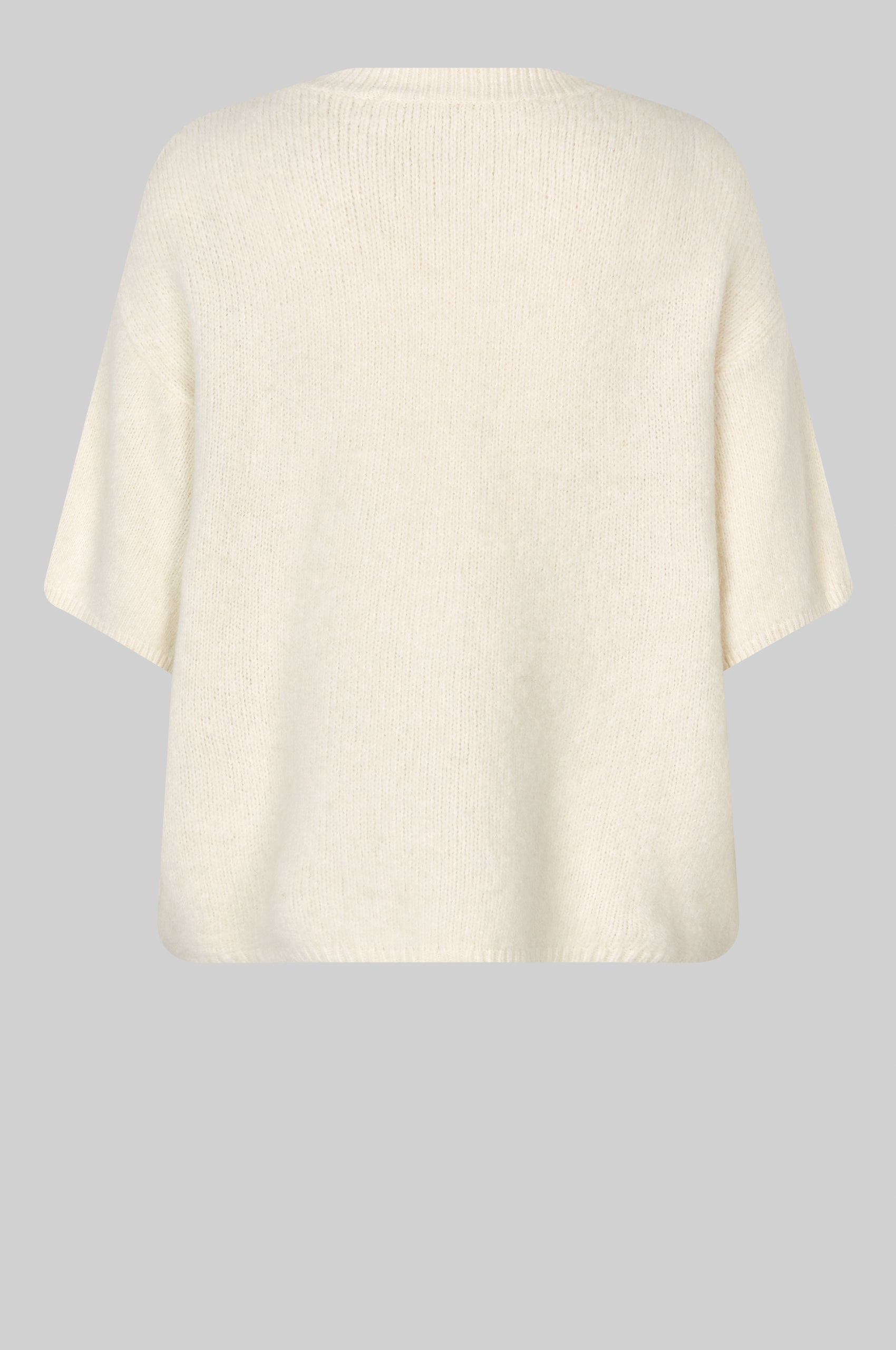 売れ筋商品|||オルセン カットソー トップス レディース Women's Ribbed Knit Rounded V-Neck Shell Off white Silk and Wool-Blend V-Neck Logo Sweater | GUESS Jeans