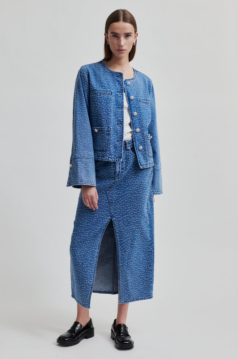 Angola Denim Skirt