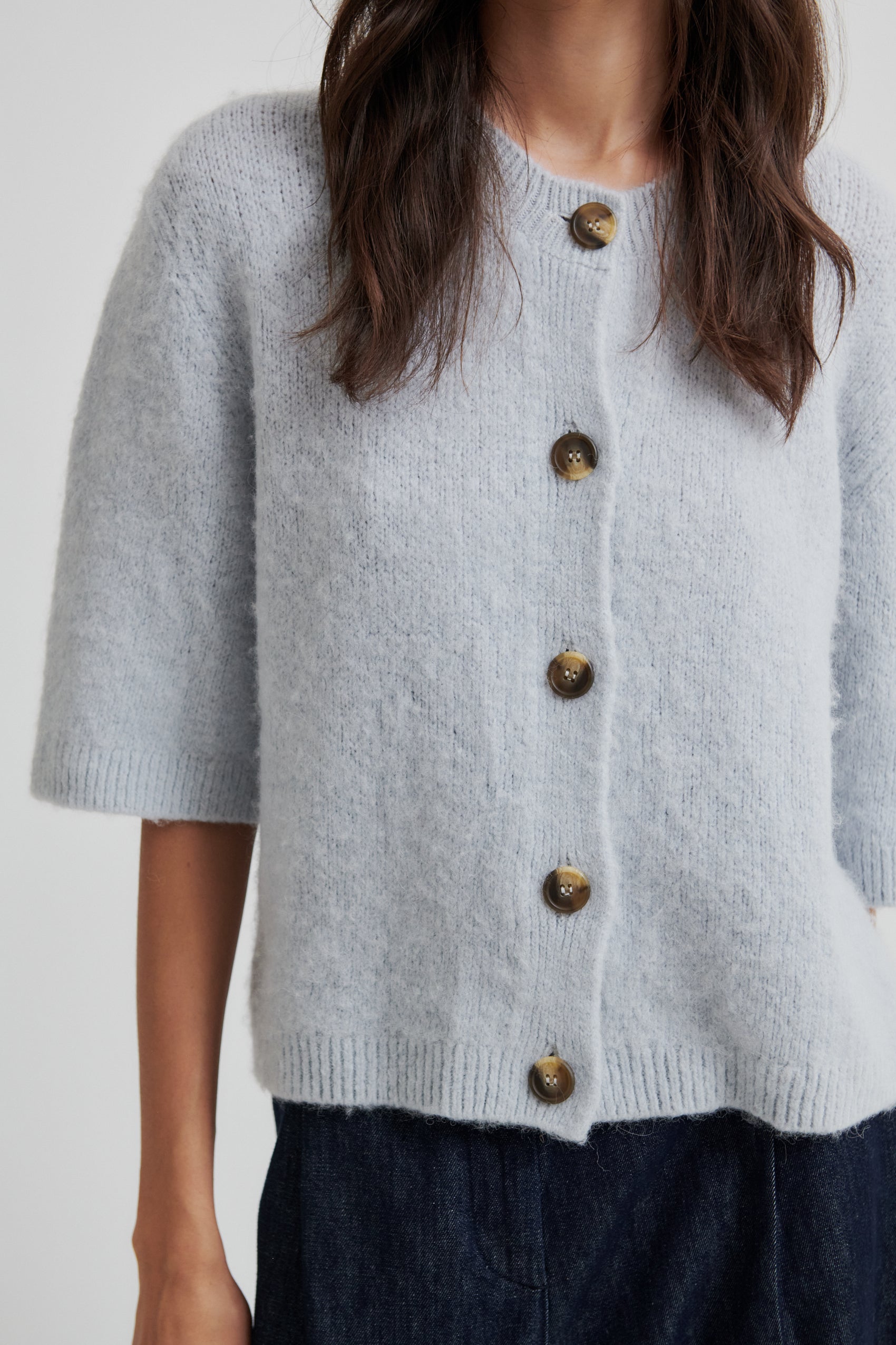 【2plan】Mobis round knit cardigan Mobis round knit cardigan - 2PLAN | 60% - Asian Fashion