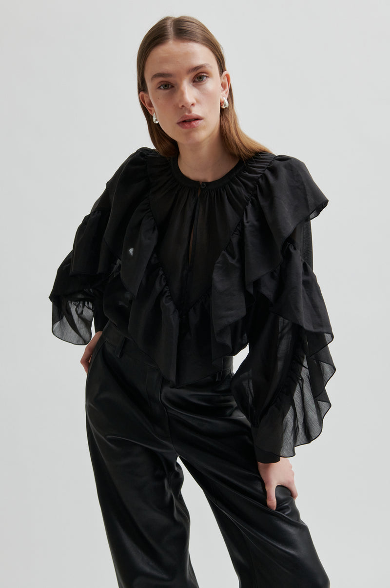 Aluna Bonded Leather Trousers