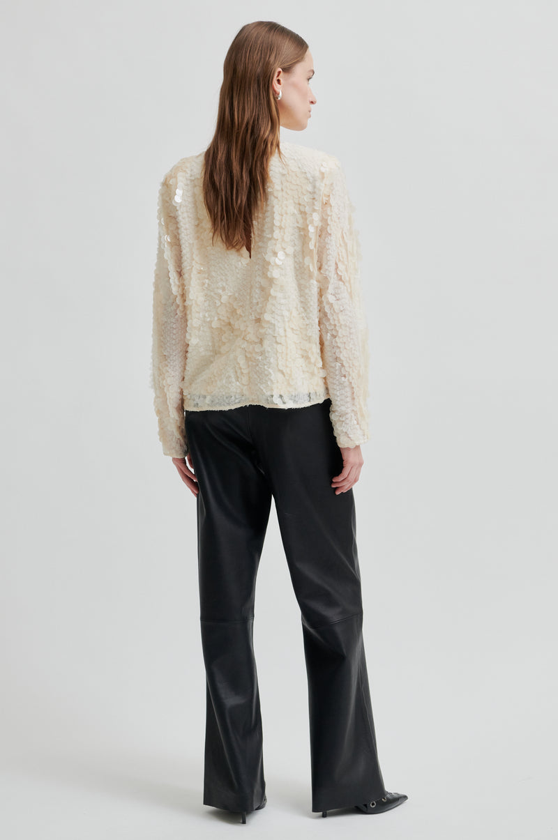 Aluna Bonded Leather Trousers