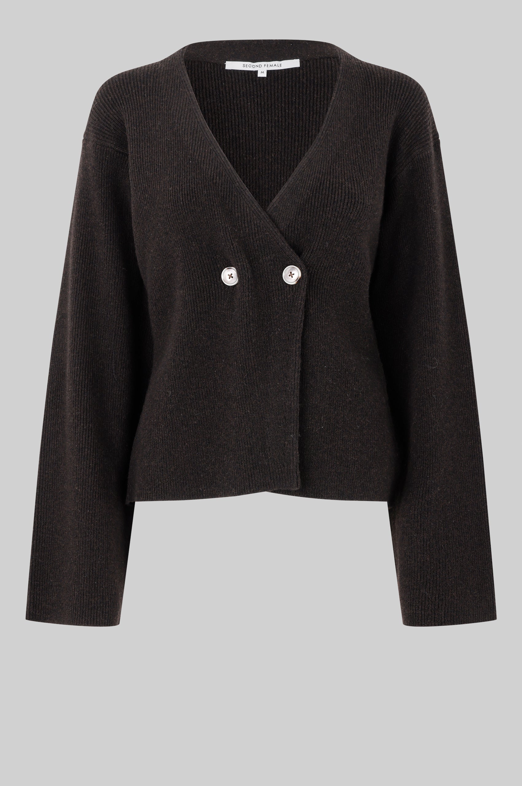 【Deuxieme Classe】新品　ENFOLD V CARDIGAN Buy Ecru Embroidered Supersoft V-Neck Cardigan With Pockets from