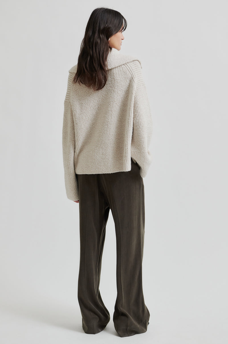 Gerda Knit Zip Collar