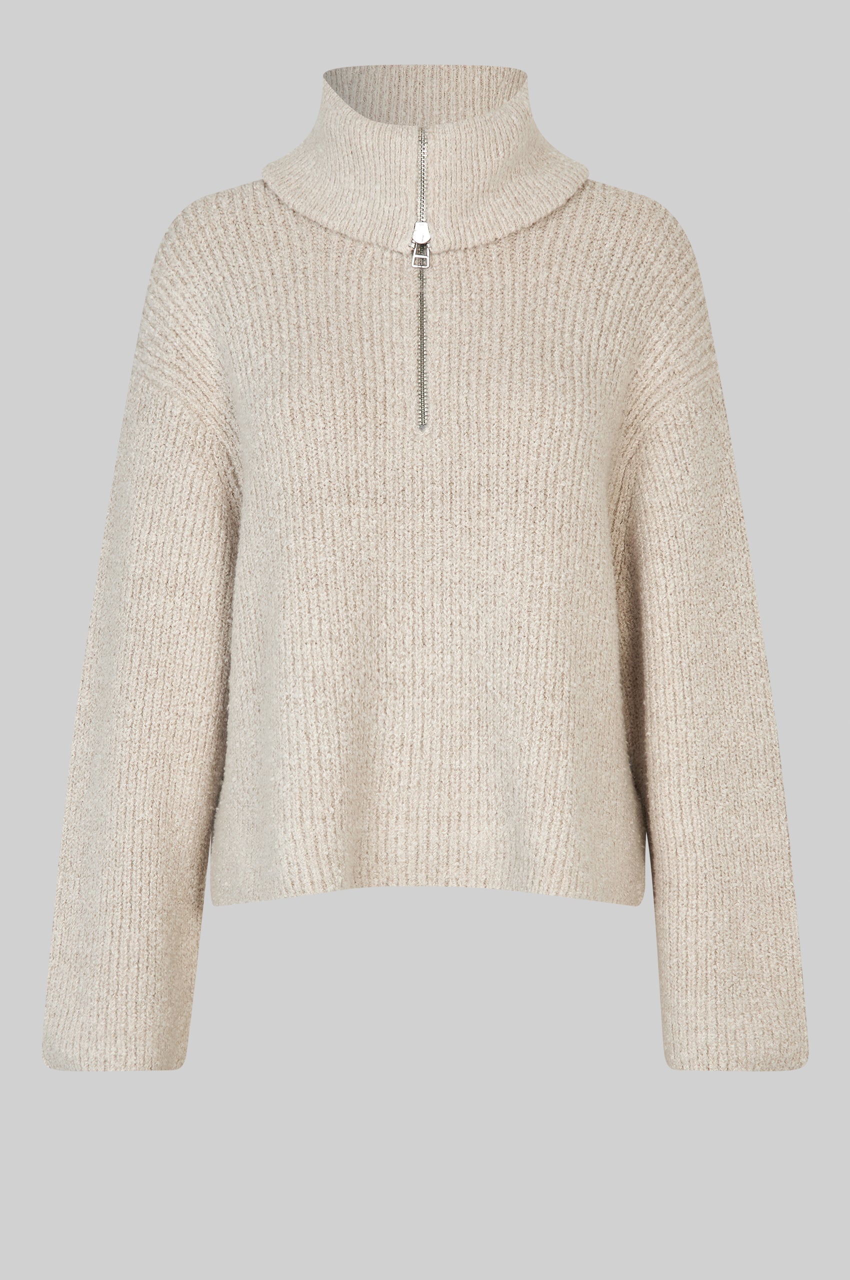 Gerda Knit Zip Collar – secondfemale.com