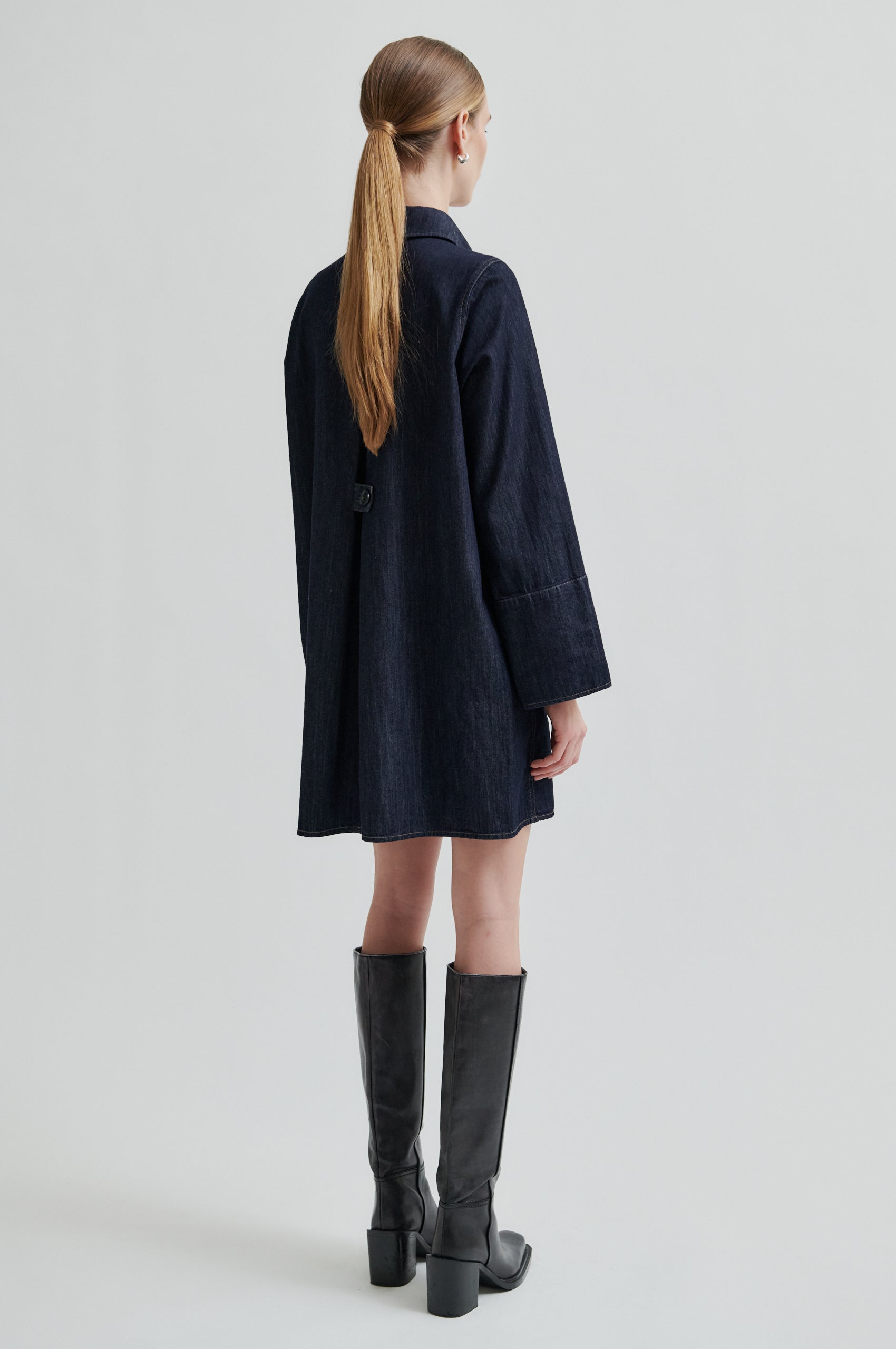 Dera Denim Tunic Dress – secondfemale.com