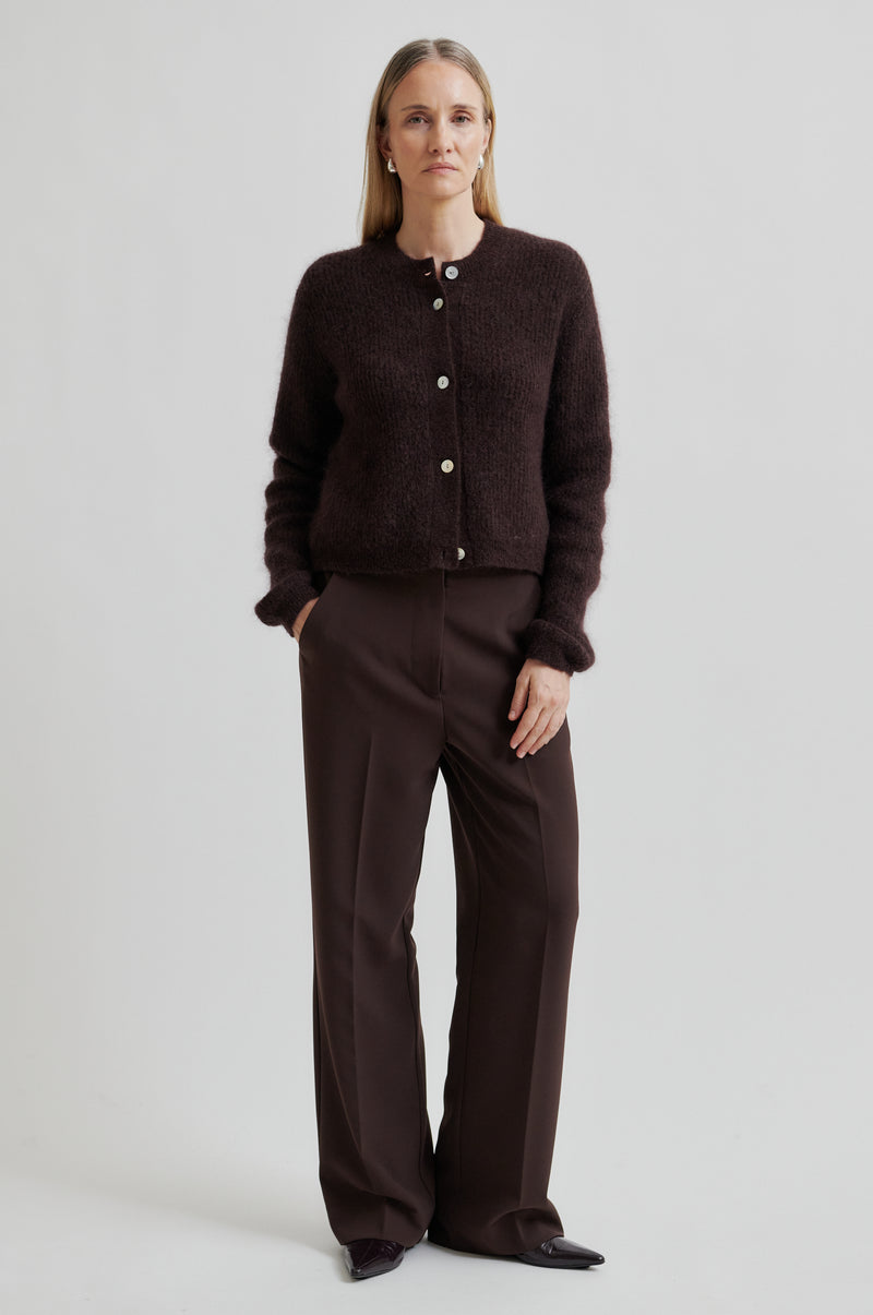 Andrea Knit Rib LS Cardigan