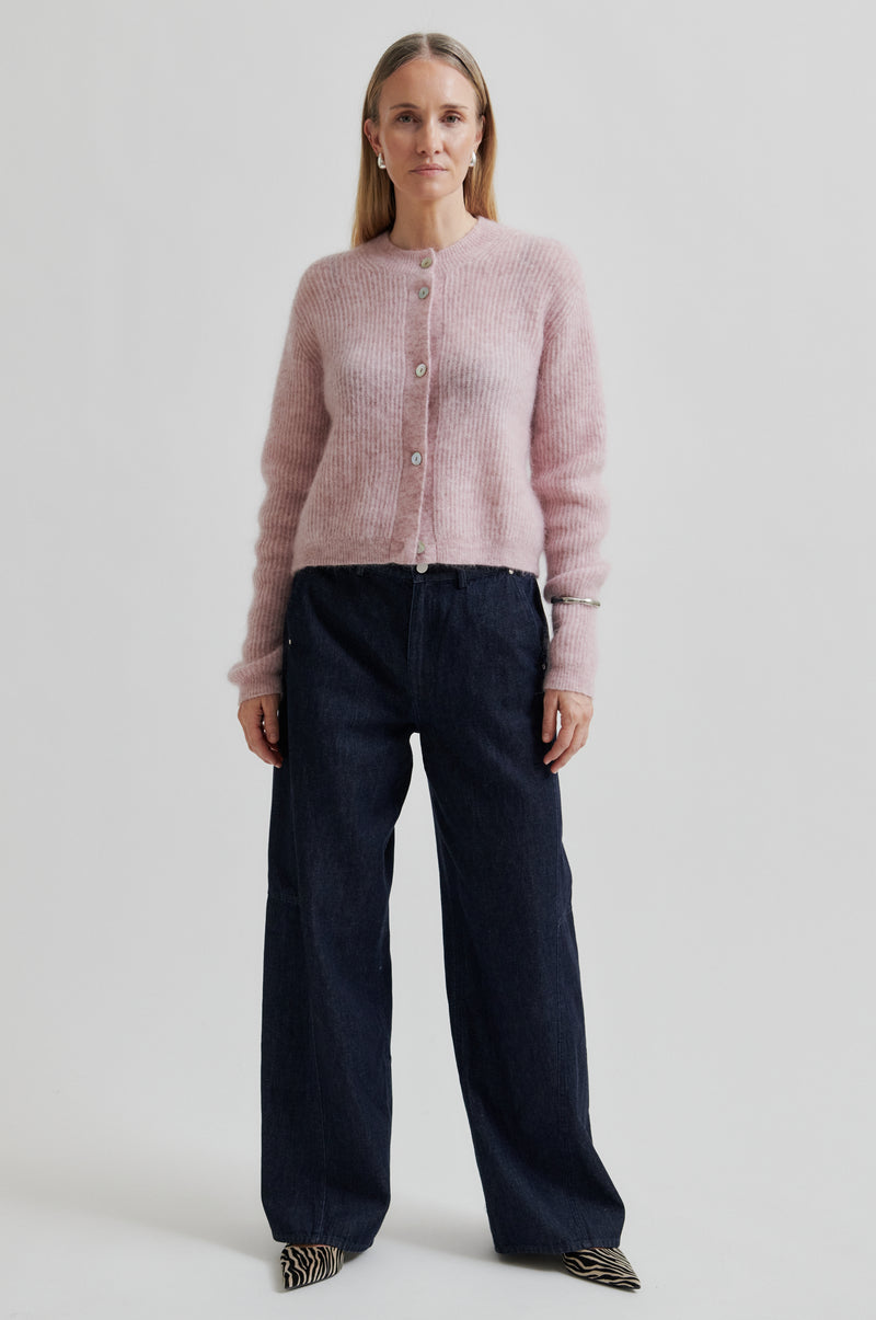 Andrea Knit Rib LS Cardigan