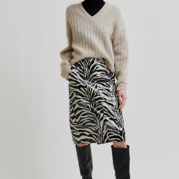 Seba Leather Skirt –