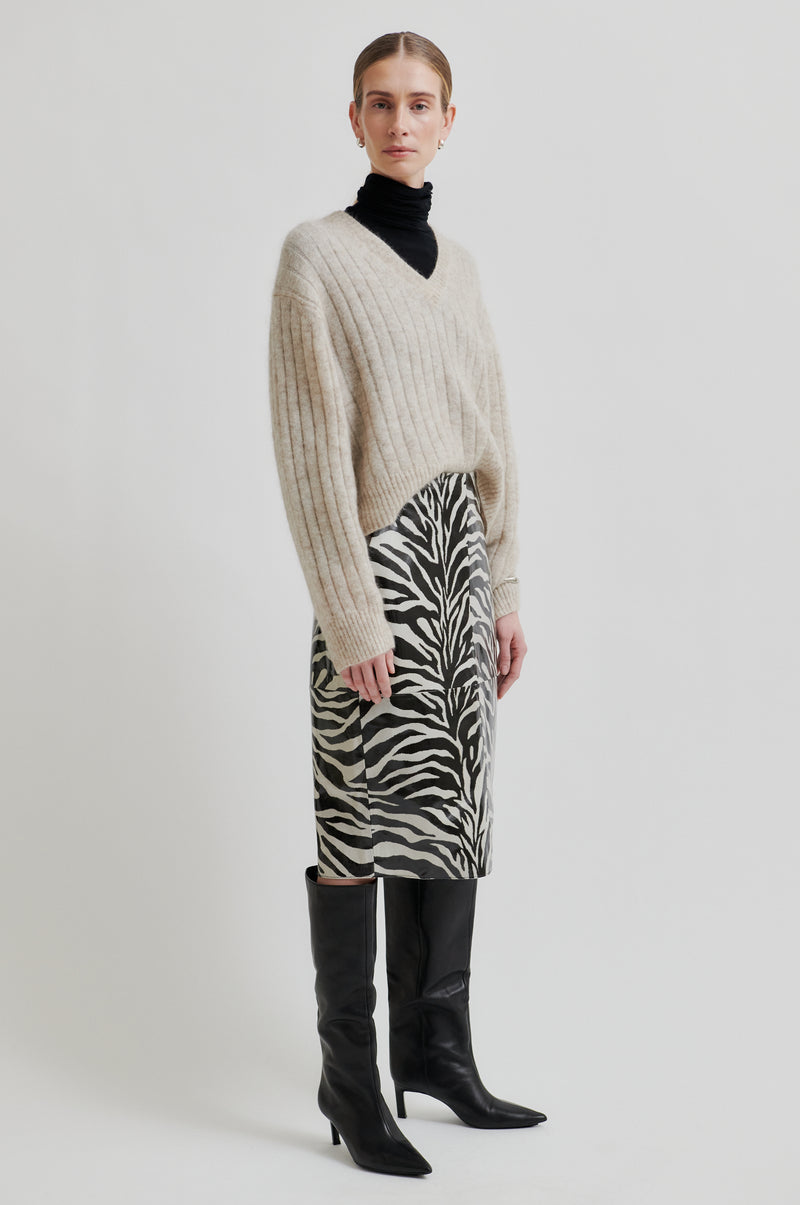 Seba Leather Skirt