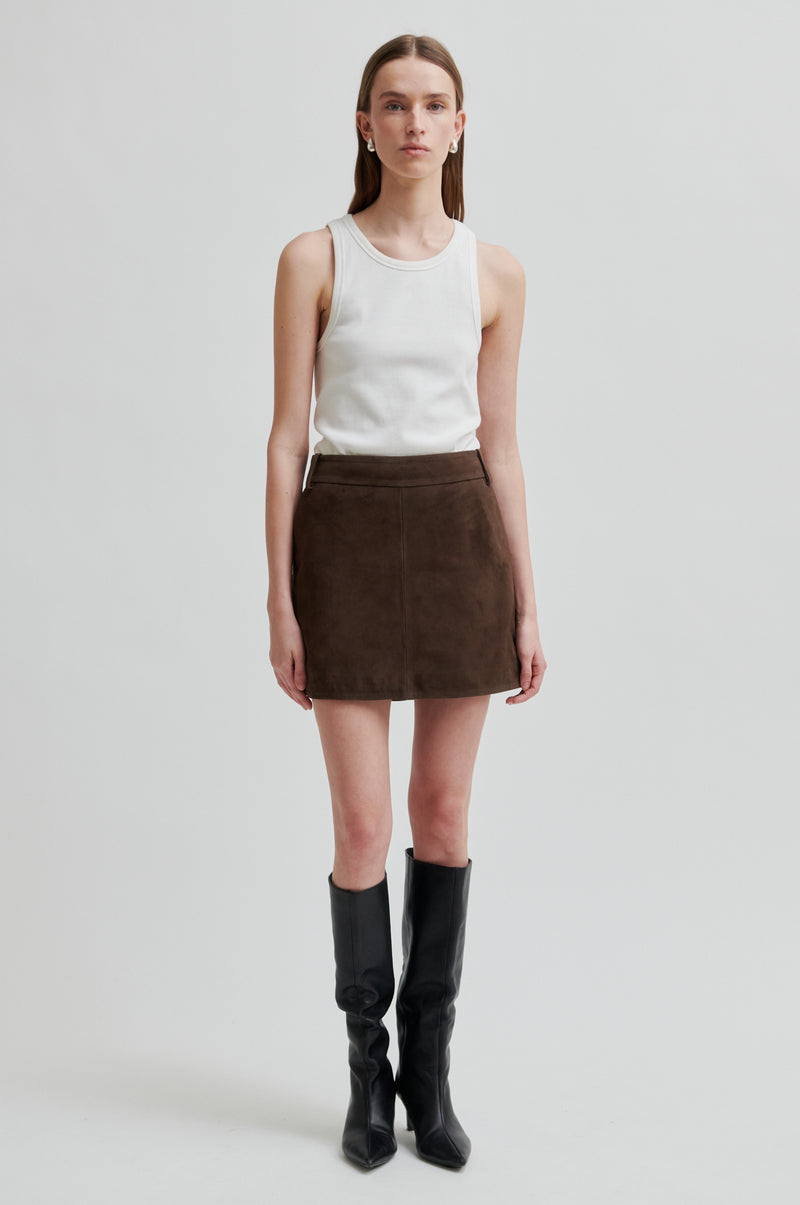 Noormie Suede Mini Skirt –1