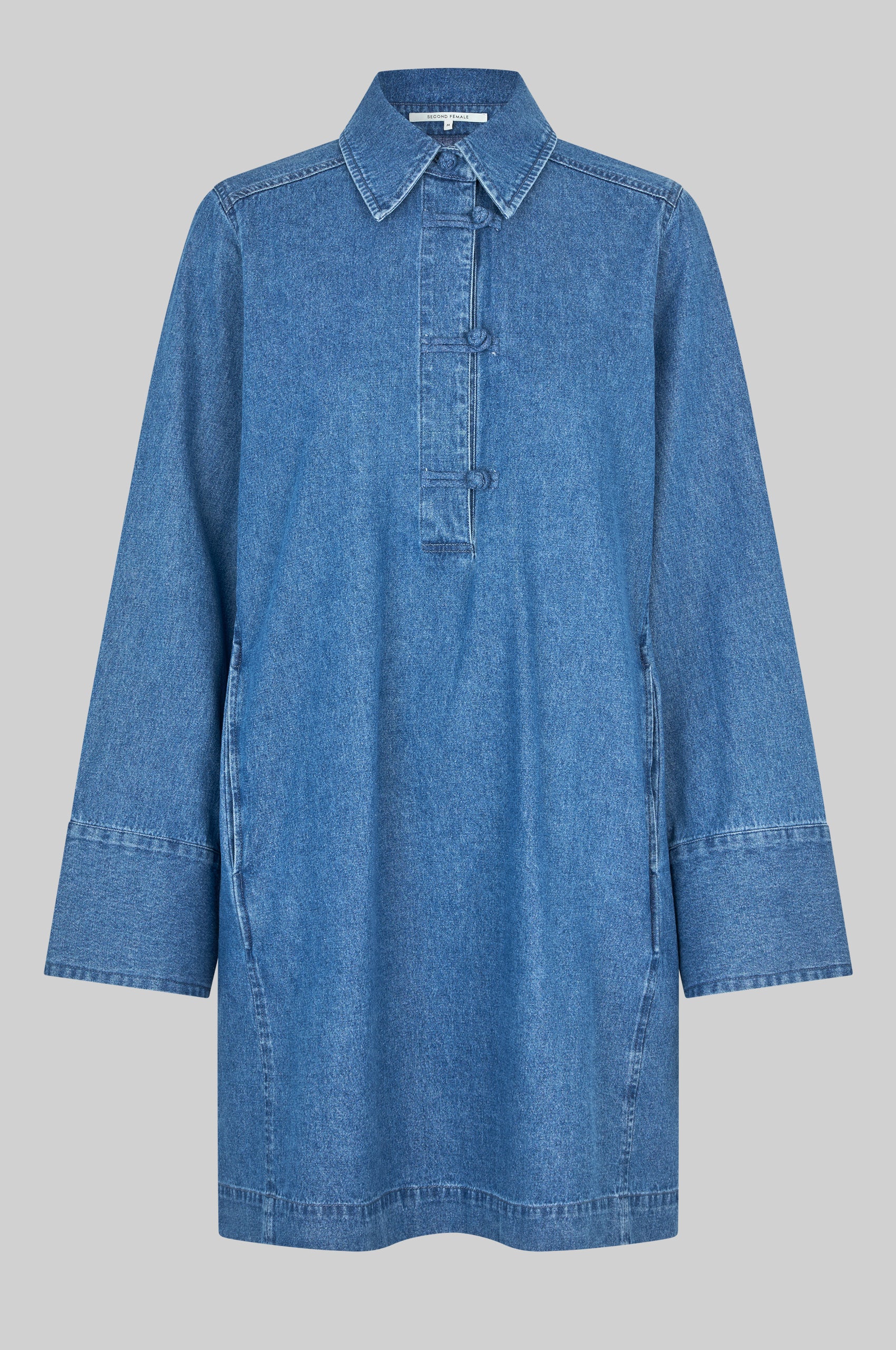 second female denim dress Cornelia Denim Tunic Dress secondfemale.com
