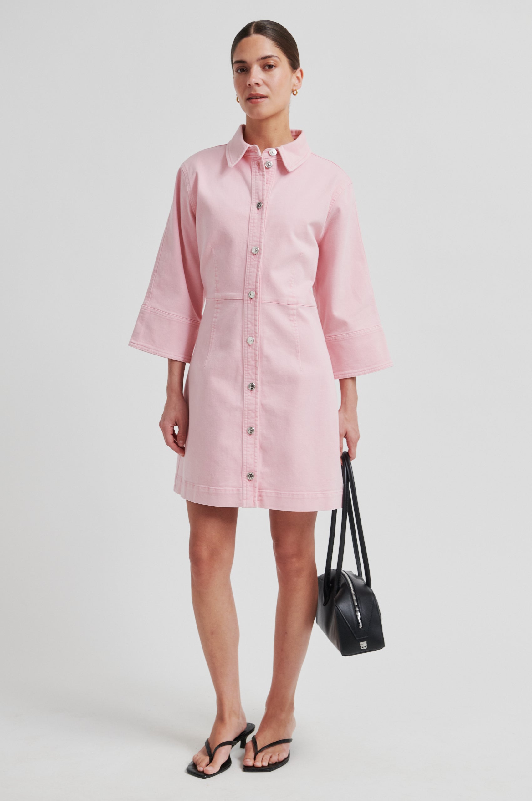 white christmas dresses Cornelia Denim Tunic Dress – secondfemale.com