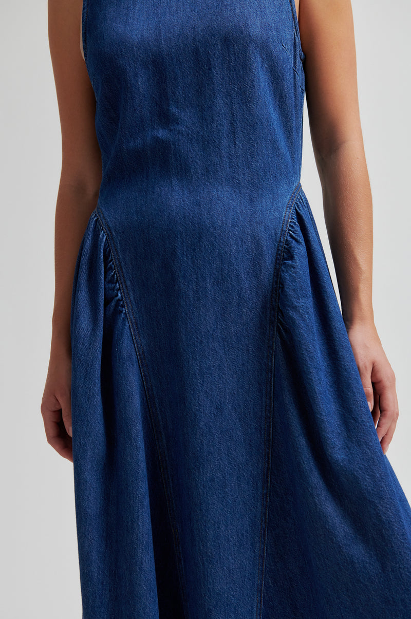 second female denim dress Lukana Denim Dress – secondfemale.com