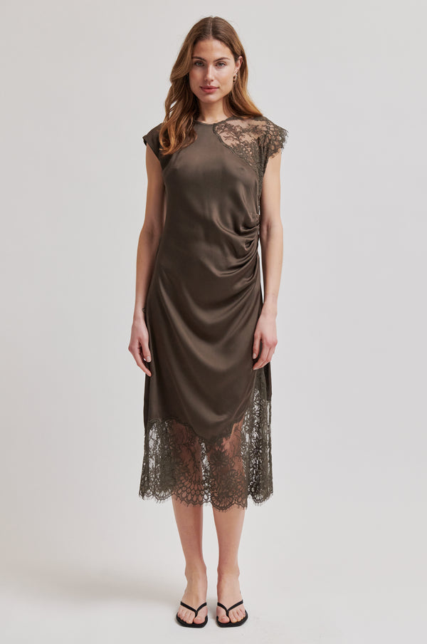 second female green dress Liana Dress – secondfemale.com main image 1