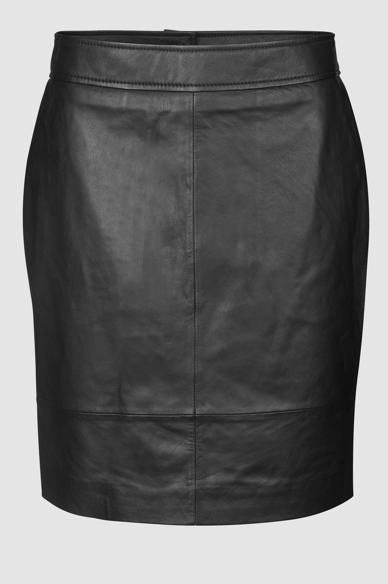 Francie Mini Leather Skirt –