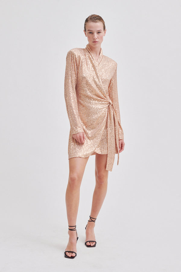 Shine On Wrap Dress