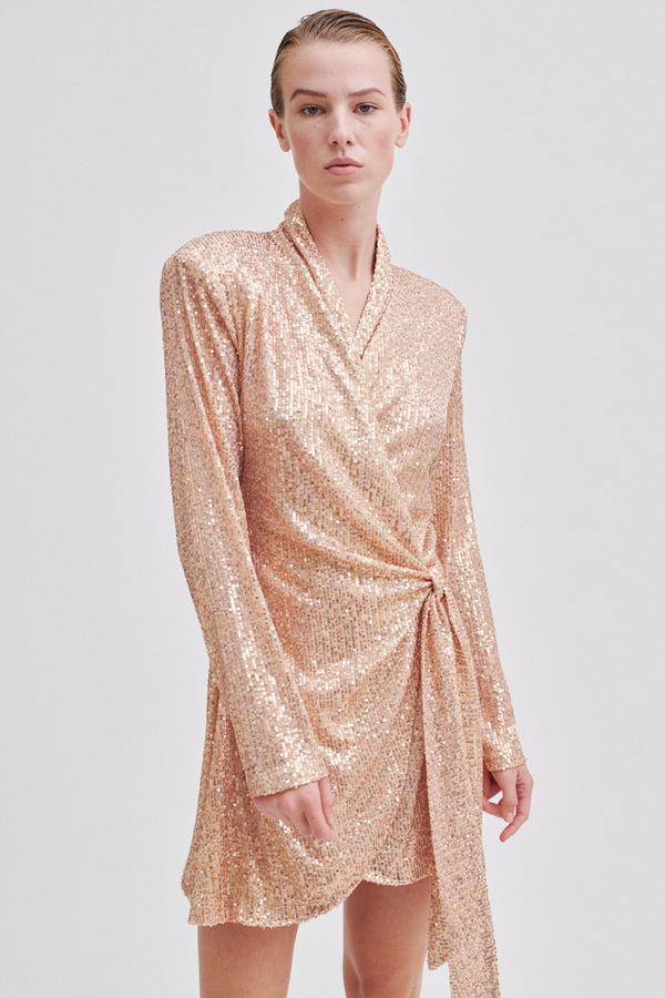 Shine On Wrap Dress