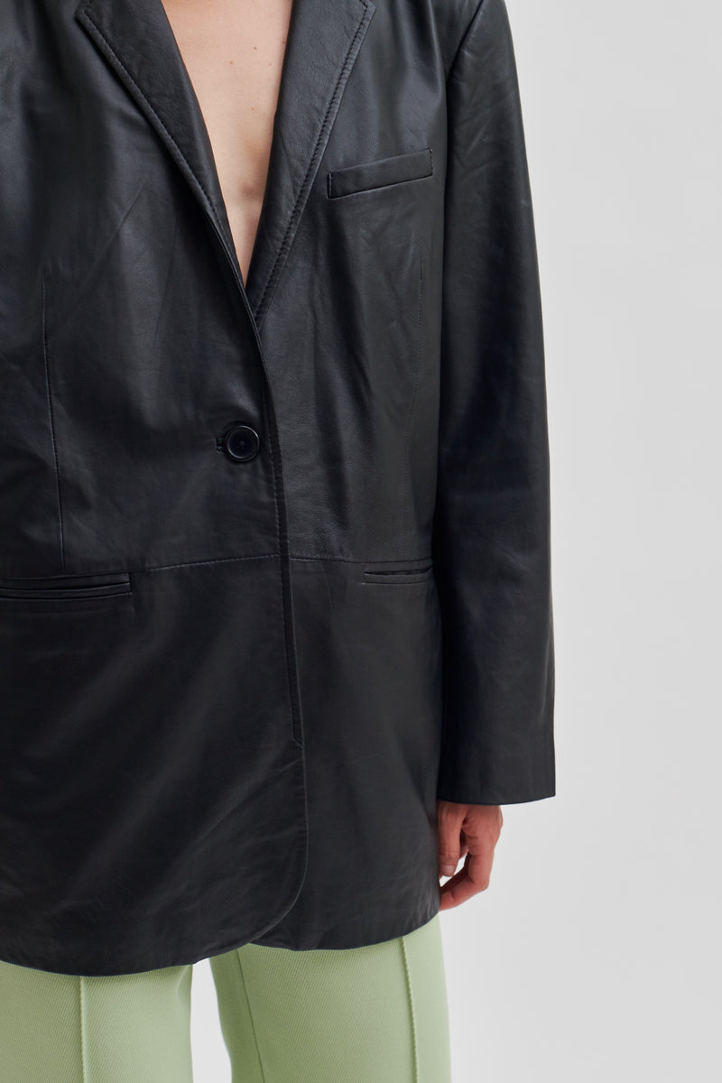 Lito Leather Blazer