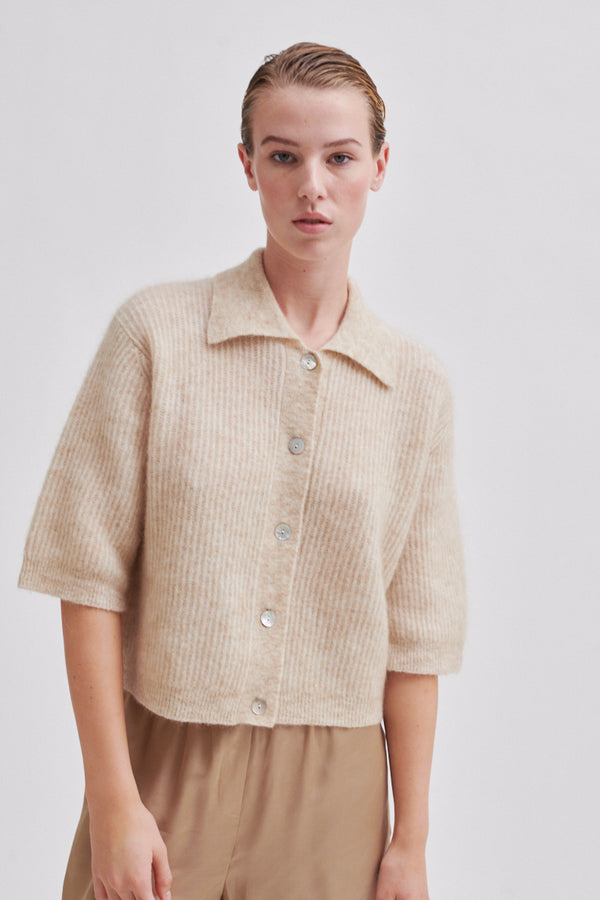 Andrea Knit Collar Cardigan