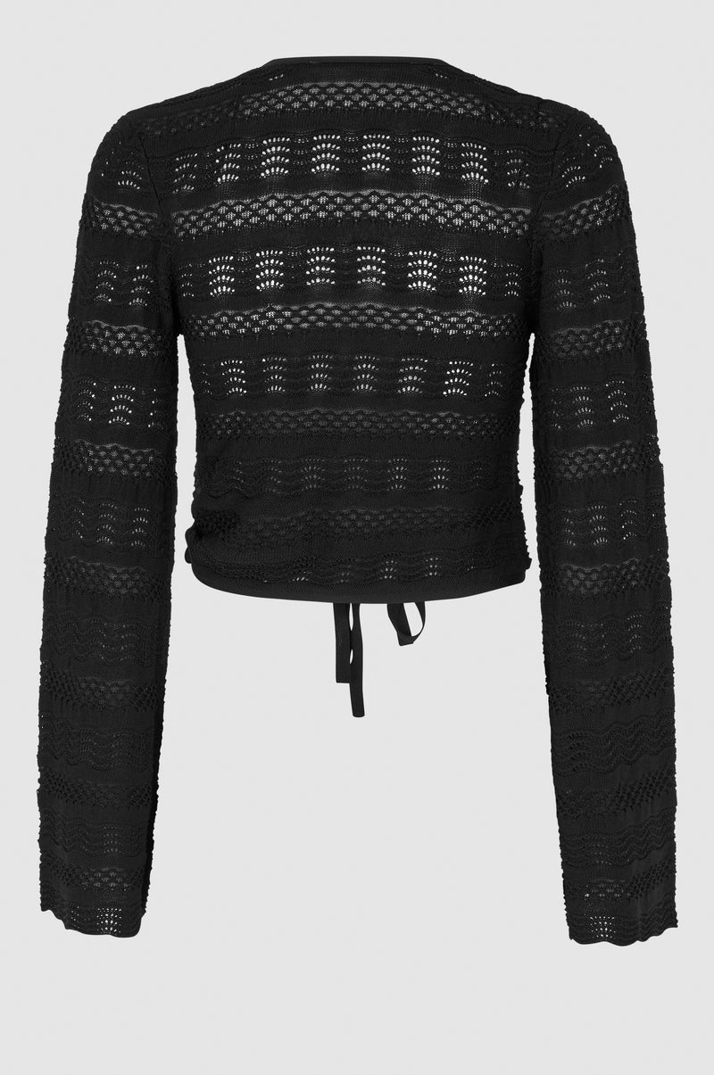 Vanessa Knit Wrap Blouse